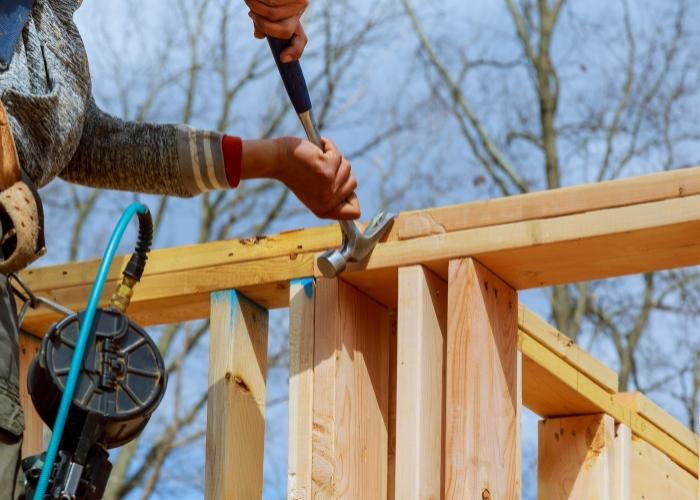 Commercial structural framing project in San Diego County