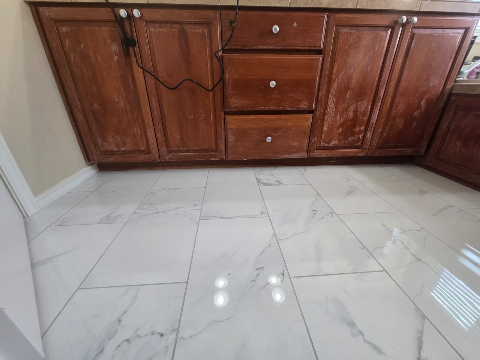 Custom tile installation San Diego - shower and floor tiling